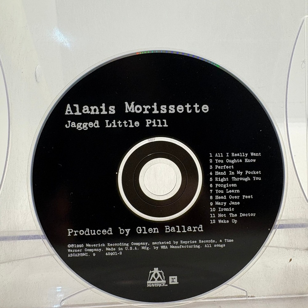 Alanis Morissette Jagged Little Pill CD 1995 Maverick Reprise 45901-2 Alt Rock